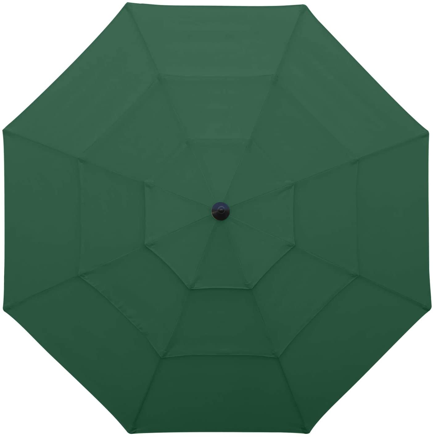 3 Tiers Patio Umbrella Outdoor Table Umbrella Forest Green / 9FT 3 Tiers Patio Umbrella Outdoor Table Umbrella Forest Green / 9FT