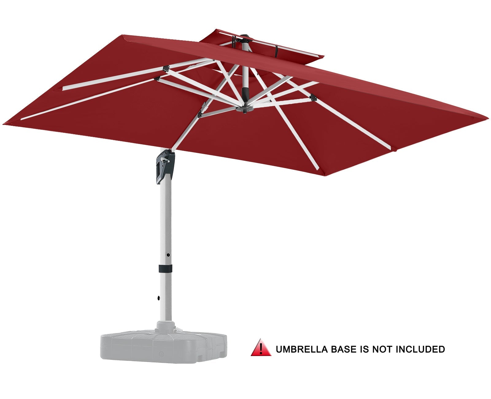 ABCCANOPY 10x13 Cantilever Patio Umbrella Double Top