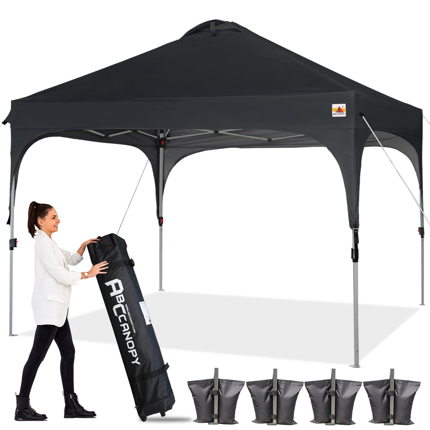 ABCCANOPY Instant Pop‑Up Canopy Tent for Camping & Beach - 8x8, 10x10