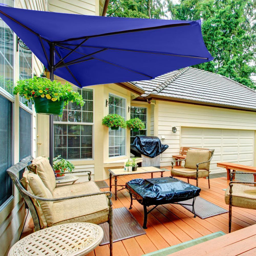 Patio Umbrella Half Round Outdoor Umbrella